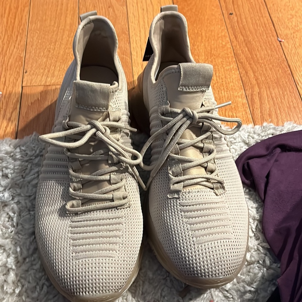 Torrid extra wise, tennis shoes, size 13 Tan brand new, never worn